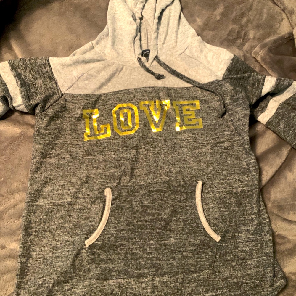 Gray hoodie